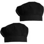 Allecto Plus - 2 stuks Verstelbare Kookmuts voor Dames - Herbruikbaar Haarnet - Restaurantmuts - Keuken Accessoire - Zwart