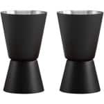 Allecto Plus - 3-delige maatbeker set 100 ml - transparant kunststof - laboratorium keuken accessoires