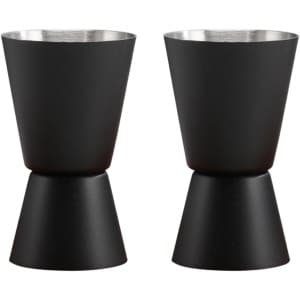 Allecto Plus - 3-delige maatbeker set 100 ml - transparant kunststof - laboratorium keuken accessoires