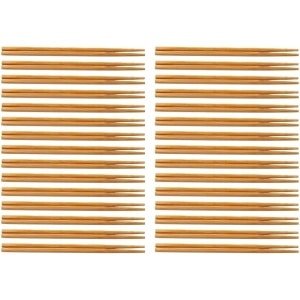 Allecto Plus - 30 paar houten eetstokjes set - anti slip - herbruikbaar - lichtgewicht - Chinese stokjes voor noedels - keuken accessoires - koken en dineren