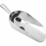 Allecto Plus - Aluminium ijs schep voor diepvries en keuken - Voedsel buffet accessoire voor snoep, bloem en ijs - Thuis en voor bruiloftfeesten - 1 stuk