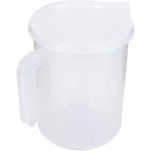 Allecto Plus - Doorzichtige Maatbeker voor Vloeistoffen Met Deksel 500ml en 1000ml - Keuken Accessoire voor Koken en Bakken