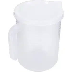 Allecto Plus - Doorzichtige Maatbeker voor Vloeistoffen Met Deksel 500ml en 1000ml - Keuken Accessoire voor Koken en Bakken