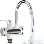 Allecto Plus - Elektrische waterkraan met directe doorstroomboiler - 220V 3000W - 360 graden draaibare kraan - LED display - eenvoudige installatie - keuken en badkamer - geen gereedschap nodig