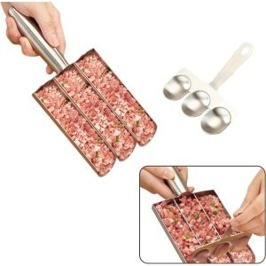 Allecto Plus - Handige Gehaktballetjesmaker van Roestvrij Staal voor Gehaktballen - Anti-aanbaklaag - Keuken Accessoire voor Gehaktballen Bereiden - Makkelijk in Gebruik