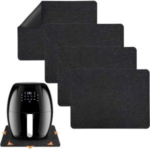 Allecto Plus - Hittebestendige Mat voor Air Fryer - Keuken Accessoires - Hittebeschermer Mat - Aanrechtbeschermer - Hoge Kwaliteit - Hittebestendige Mat voor Air Fryer en Koffiezetapparaat
