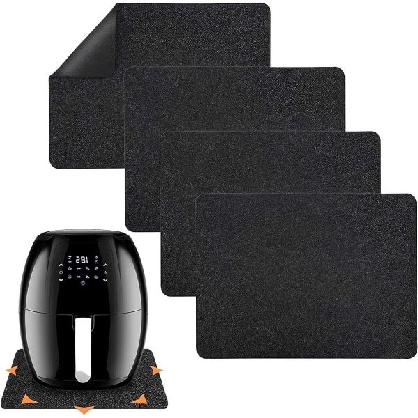 Allecto Plus - Hittebestendige Mat voor Air Fryer - Keuken Accessoires - Hittebeschermer Mat - Aanrechtbeschermer - Hoge Kwaliteit - Hittebestendige Mat voor Air Fryer en Koffiezetapparaat