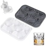 Allecto Plus - IJsblokjesvorm Hond - Siliconen Ijsblokjesmal - Schattige Hondenvorm - IJsblokjesbakje voor Cocktails - Whisky Accessoire - Origineel Cadeau - Dierenliefhebber - Keuken Gadgets