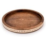 Allecto Plus - Kandelaar Houders Boerderij Theelicht Plaat Basis voor Woonkamer Middenstuk Keuken - Rustiek Design - Decoratieve Accessoire - 30x30x25 cm