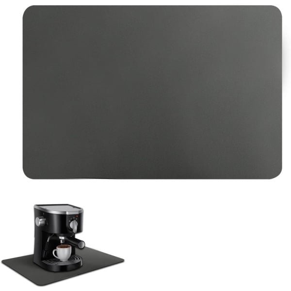 Allecto Plus - Koffie Mat 40x60cm - Rubber - Absorberend - Afwasdroogmat - Tampermat - Morsmat - Barista Accessoires - Keuken - Aanrecht - Antislip.