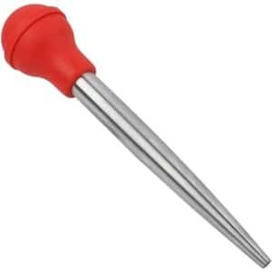 Allecto Plus - Kruidenpomp voor Vleesmarinade en Kalkoengereedschap - Keukenaroma-spuit voor Grillen - Met Naald en Reinigingsborstel - Keuken Diner Accessoire
