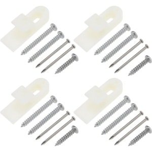 Allecto Plus - Mini Push Catch Kasten Gesp (4 stuks) - 32.5mmx10.7mm - Met Schroeven - Voor Boten en Campers - Keuken Meubels - Automatische Lente Lock Accessoires