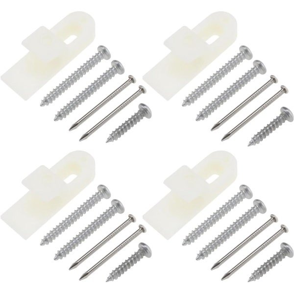 Allecto Plus - Mini Push Catch Kasten Gesp (4 stuks) - 32.5mmx10.7mm - Met Schroeven - Voor Boten en Campers - Keuken Meubels - Automatische Lente Lock Accessoires