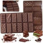 Allecto Plus - Siliconen Chocoladevorm 12 vormen - Antiaanbaklaag - Voor muffins, brownies - Keuken accessoire