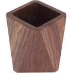 Allecto Plus - Voor Walnoothouten Keukengerei Organiser - Grote Capaciteit - Duurzaam en Gemakkelijk Schoon Te Maken - Keuken Kantooropslag Hout - Ruitvormig Design - Handig en Stijlvol Accessoire