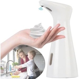 Automatische Zeepdispenser Elektrische Zeeppomp - 200ML Automatisch schuimzeepdispenser met infraroodsensor - contactloos waterdicht voor wasruimte badkamer keuken Hotel