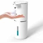 Automatische zeepdispenser - Geen aanraaksensor - Schuimzeepdispenser - 380 ml - USB oplaadbaar - Zeepdispenser - Elektrische wandmontage - Verstelbaar - Schuimpomp - Voor badkamer keuken afwasmiddel - Wit