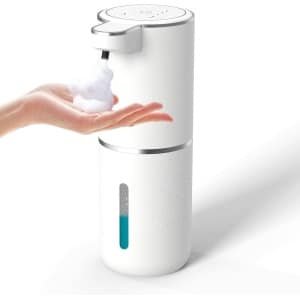 Automatische zeepdispenser - Geen aanraaksensor - Schuimzeepdispenser - 380 ml - USB oplaadbaar - Zeepdispenser - Elektrische wandmontage - Verstelbaar - Schuimpomp - Voor badkamer keuken afwasmiddel - Wit
