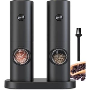 BOBOVEN® Elektrische Peper- en Zoutmolen Set - Verstelbaar - Met LED Licht - BBQ Accessoire / Keuken Gadget