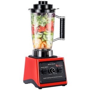 CHIWIN Blender 3L Dubbele Beker Smoothie Maker - 800W Elektrische IJsmachine en Shaker - Staande Keuken Blender voor Smoothies, Milkshakes, Babyvoeding
