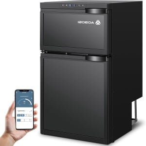 Draagbare elektrische koelbox 80 l tot -20 °C met ledverlichting voor keuken en buiten
