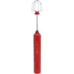 Draagbare elektrische mixer voor in de keuken - handmixer voor Latte, Cappuccino, Matcha en Egg - Zilver (Rood)