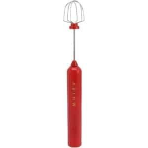 Draagbare elektrische mixer voor in de keuken - handmixer voor Latte, Cappuccino, Matcha en Egg - Zilver (Rood)
