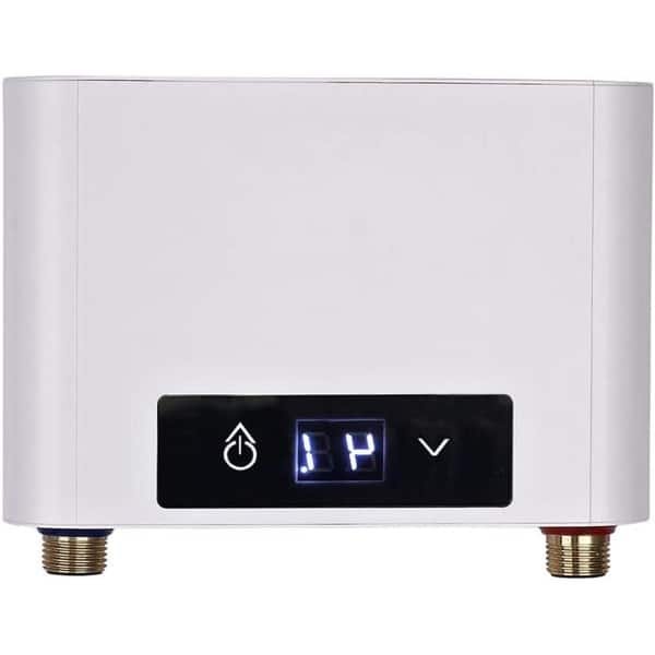 Electronic Doorstromer Douche 220 V Elektrische Waterverwarmer Temperatuurinstelling 30 - 52 °C met Doucheset voor Handwasbak Keuken Badkamer Wastafel (3500 W zonder Douche)