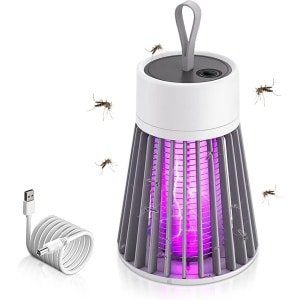 Elektrische mini-muggenval met ledlicht uv-insectenverdelger USB-draagbaar voor slaapkamer keuken binnen buiten tuin