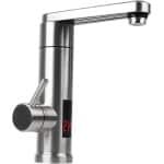 Elektrische warmwaterkraan 3000W RVS 360° rotatie keukenkraan met boiler - LED temperatuurweergave - Voor keuken - Direct warm - 304 roestvrij staal