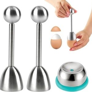 Equivera Eierprikker - Eier Prikker - Eiprikker - Ei Prikker - Eiopener - Ei Opener - Keuken Accessoires - Ei Peller - Gaatje Prikker Ei - Gaatjesprikker Ei