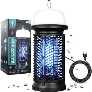 Insectenverdelger - Elektrische muggenlamp 20 W met 9 W ledlicht - 4500 V UV-muggenval - muggenbescherming - vliegenvanger - 15 m kabel - vliegenval - insectenval voor binnen - slaapkamer - keuken