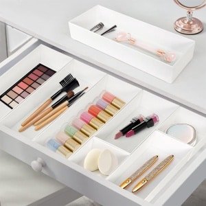 JGS Premium - Bestekbak voor lade met scheidingswanden - Organizer voor lepels, vorken en messen - Keukenladen - 3 maten - Keukengerei en gadgets opbergen