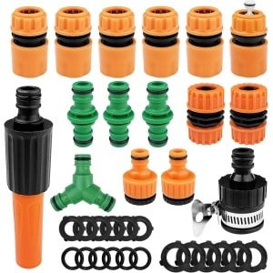 JGS Premium - Slangadapter 1/2 inch snelaansluiting voor kranen - Tuinslang accessoires voor keuken, tuinieren en autowassen