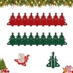 Kerst Bestek Houders 18 Stuks - Vilt Kerst Tafeldecoratie voor Dinerfeesten - Zilverwerk Servies Zakken - Kersttafel Decoratie met Kerstmotief - Geschikt voor Party, Thuis, Restaurant en Keuken - Feestelijke Kerst Accessoires