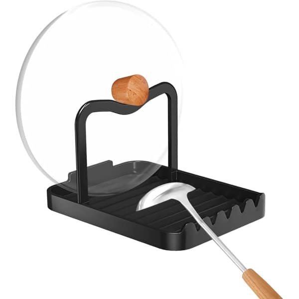 Keuken Kast Opbergrek - Pannendeksel houder - Pan accessoires - Dekselhouder - Opbergen deksel rek - IJzer - Zwart