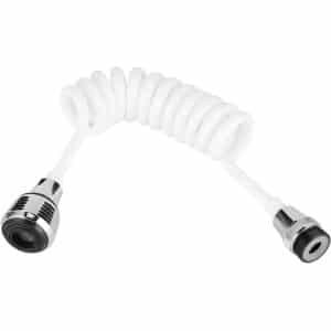 Keuken Tap Kraan Extender voor 24mm Vrouwelijke Draad - Intrekbare Spuitkop en Elastische Bevestiging - Mannelijke Draad 22mm - Ronde Kraan - Handige Keuken Accessoire voor Handen Wassen