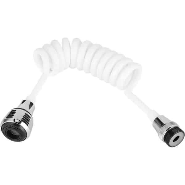 Keuken Tap Kraan Extender voor 24mm Vrouwelijke Draad - Intrekbare Spuitkop en Elastische Bevestiging - Mannelijke Draad 22mm - Ronde Kraan - Handige Keuken Accessoire voor Handen Wassen