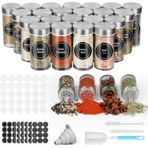 Kruidenpotjes Organiser - Keuken Accessoire - 24 Stuks - Inclusief Etiketten