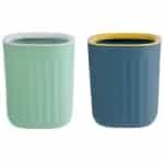 Mini Prullenbak Set - 2 Stuks Plastic 15 x 125 cm - Kantoor & Keuken - Thuis & Woonkamer Decor - Slaapkamer Accessoire