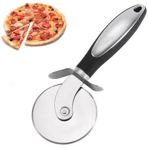 Pizzasnijder Copenhagen - Pizzaroller - Vaatwasserbestendig - RVS - Roller - Wiebelt niet - Roestvrijstaal - Ergonomische Pizzasnijder - Keukengerei - Keuken Accessoires - Lichtgewicht