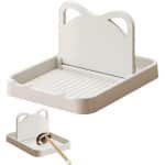 Premiumdesign Spatelhouder - Lepelhouder Aanrecht - Keukengerei Houder - Keuken Accessoires - Keuken Organizer - Aanrecht Organizer - BPA-vrij - Beige