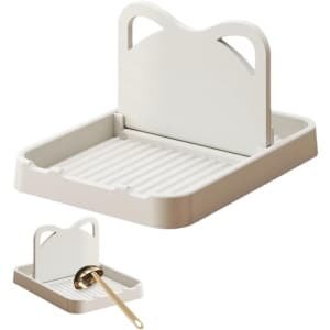 Premiumdesign Spatelhouder - Lepelhouder Aanrecht - Keukengerei Houder - Keuken Accessoires - Keuken Organizer - Aanrecht Organizer - BPA-vrij - Beige