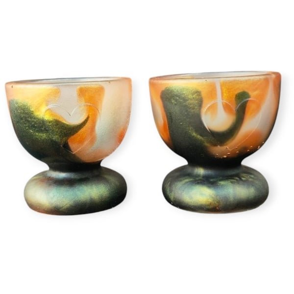 Resin Art JR: Unieke Handgemaakte Eierdopjes / Keuken accessoires / Set van 2 stuks
