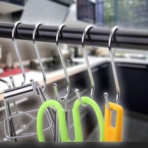 S-haken 30 stuks - Roestvrij stalen S-vormige ophanghaken voor pot pan - Multifunctionele hanghaak voor keukenkast slaapkamer - Keuken accessoire opbergoplossing - 3 maten