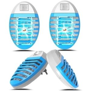 SNQ Muggenlamp - 4 stuks elektrische insectenverdelger - Plug-in insectenverdelger - Muggenval - voor vliegen, muggen, motten, keuken, slaapkamer, binnen