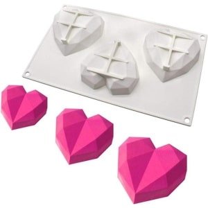 Siliconen Bakvorm Grote Romantische Hartvorm Voor Cake Decoratie - Keuken Accessoires - Vrede Hand Design