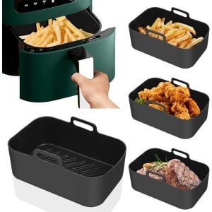 Siliconen Pot voor Air Fryer - Herbruikbare Basket Liner - Non-Stick Accessoire voor Thuis Keuken .
