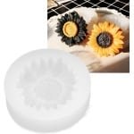 Snoepvormen voor bakken - Set van witte herbruikbare bloemvorm met flexibele simulatie (zonder gaten) - Keuken accessoire met anti-aanbaklaag.