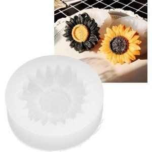Snoepvormen voor bakken - Set van witte herbruikbare bloemvorm met flexibele simulatie (zonder gaten) - Keuken accessoire met anti-aanbaklaag.